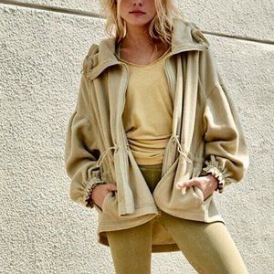 NEW FREE PEOPLE SHE'S ALL THAT FLEECE JACKET, XSMALL